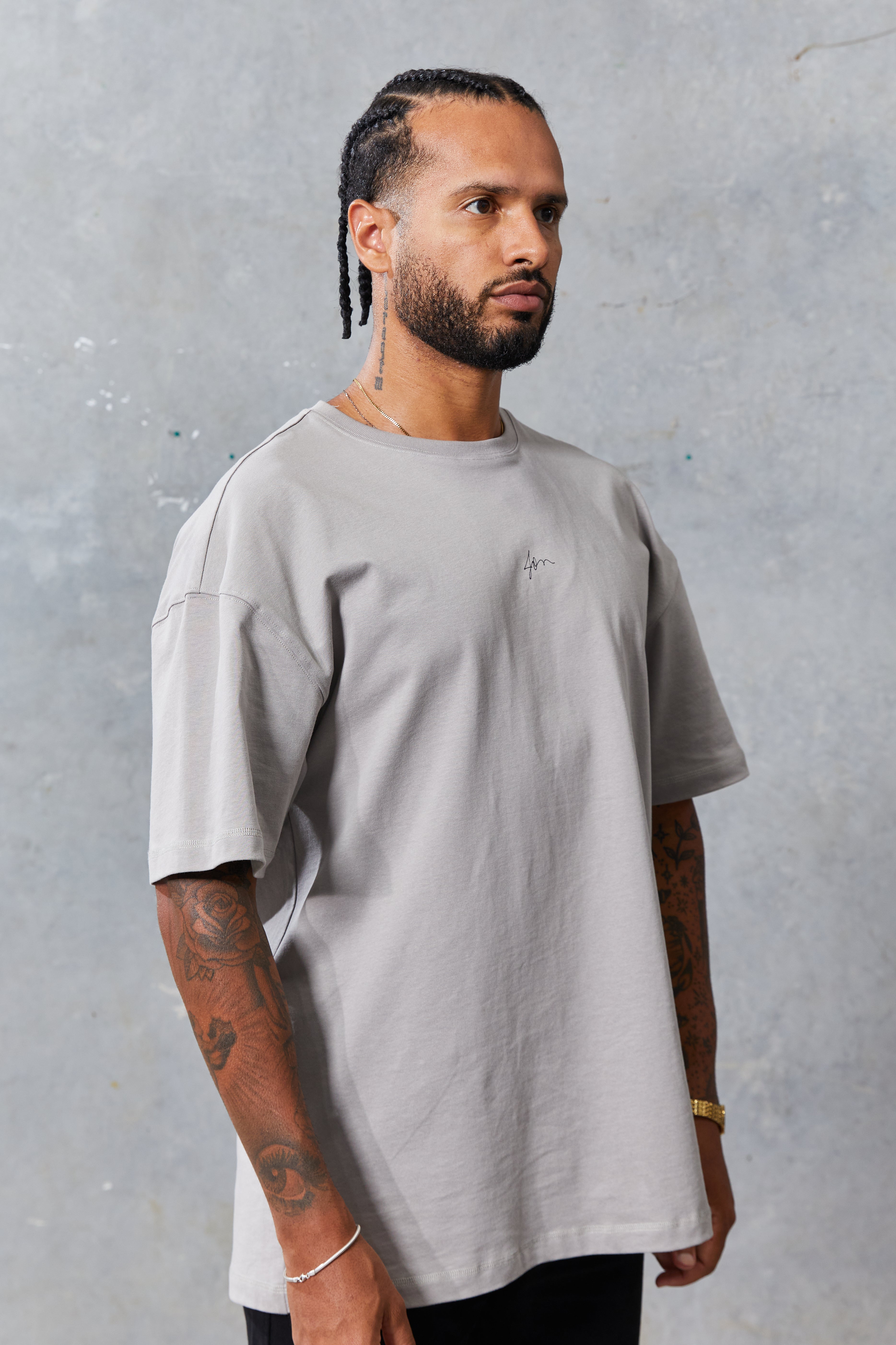 Jon Relaxed Tee Light Grey