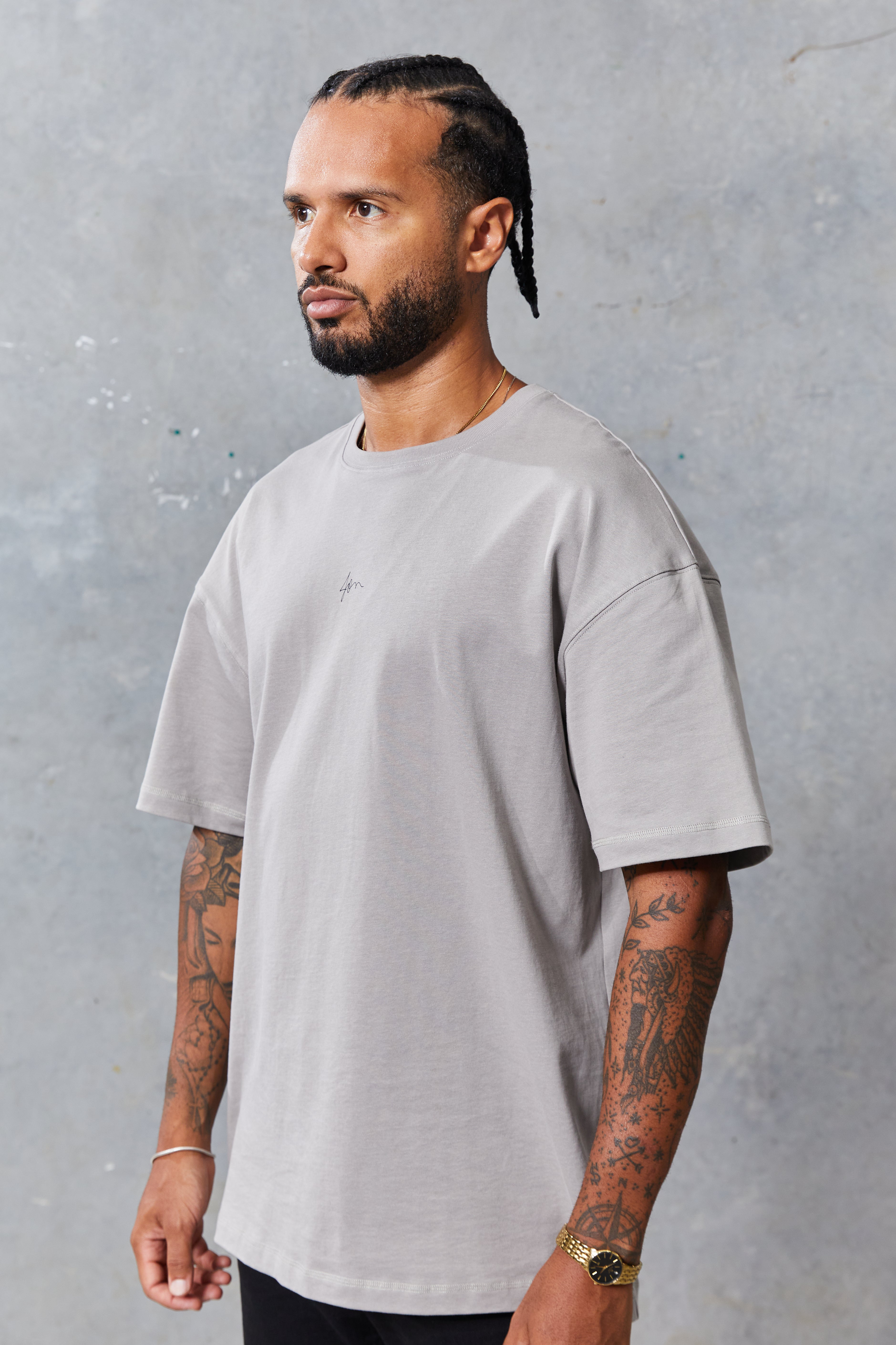 Jon Relaxed Tee Light Grey