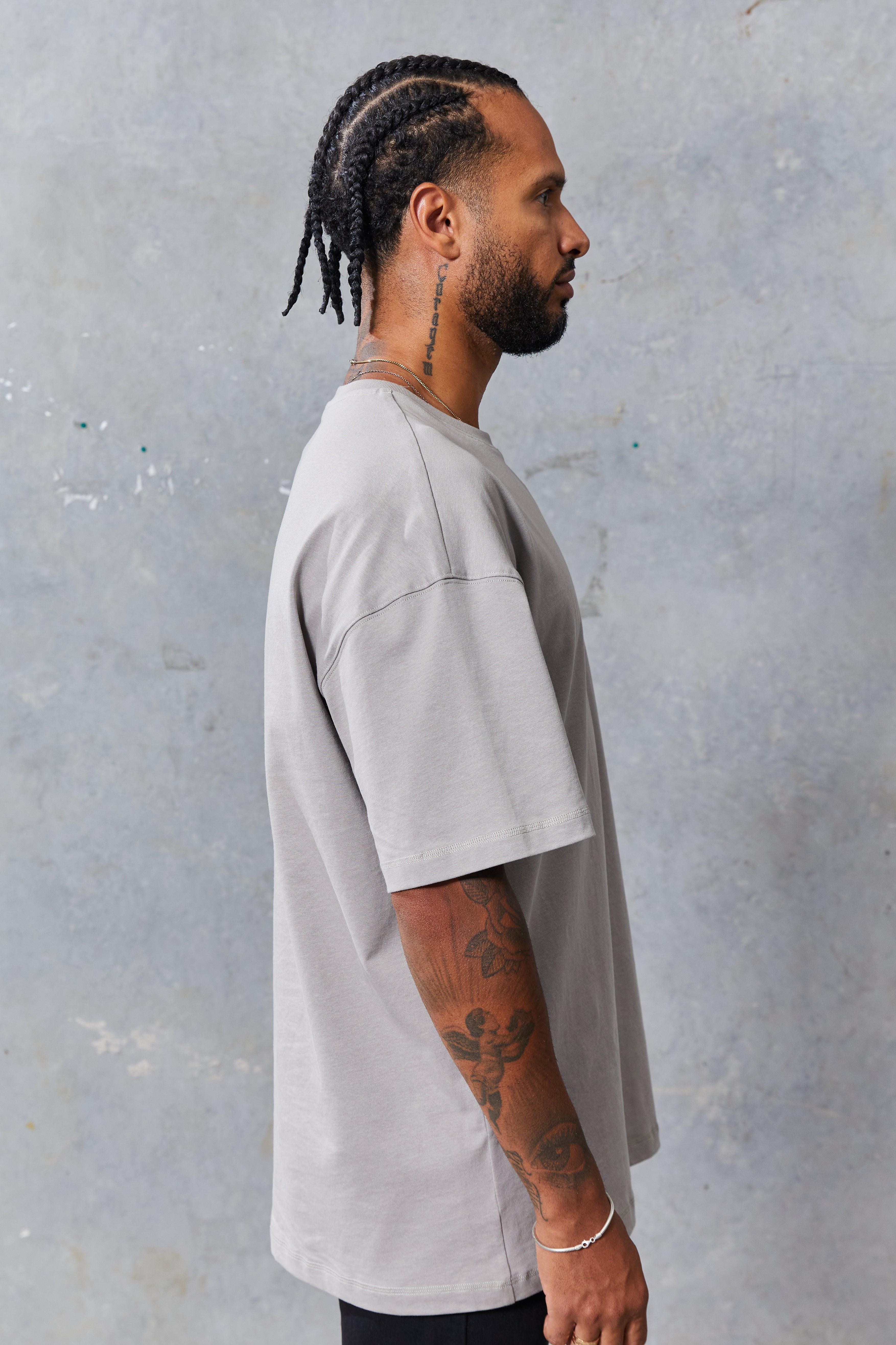 Jon Relaxed Tee Light Grey