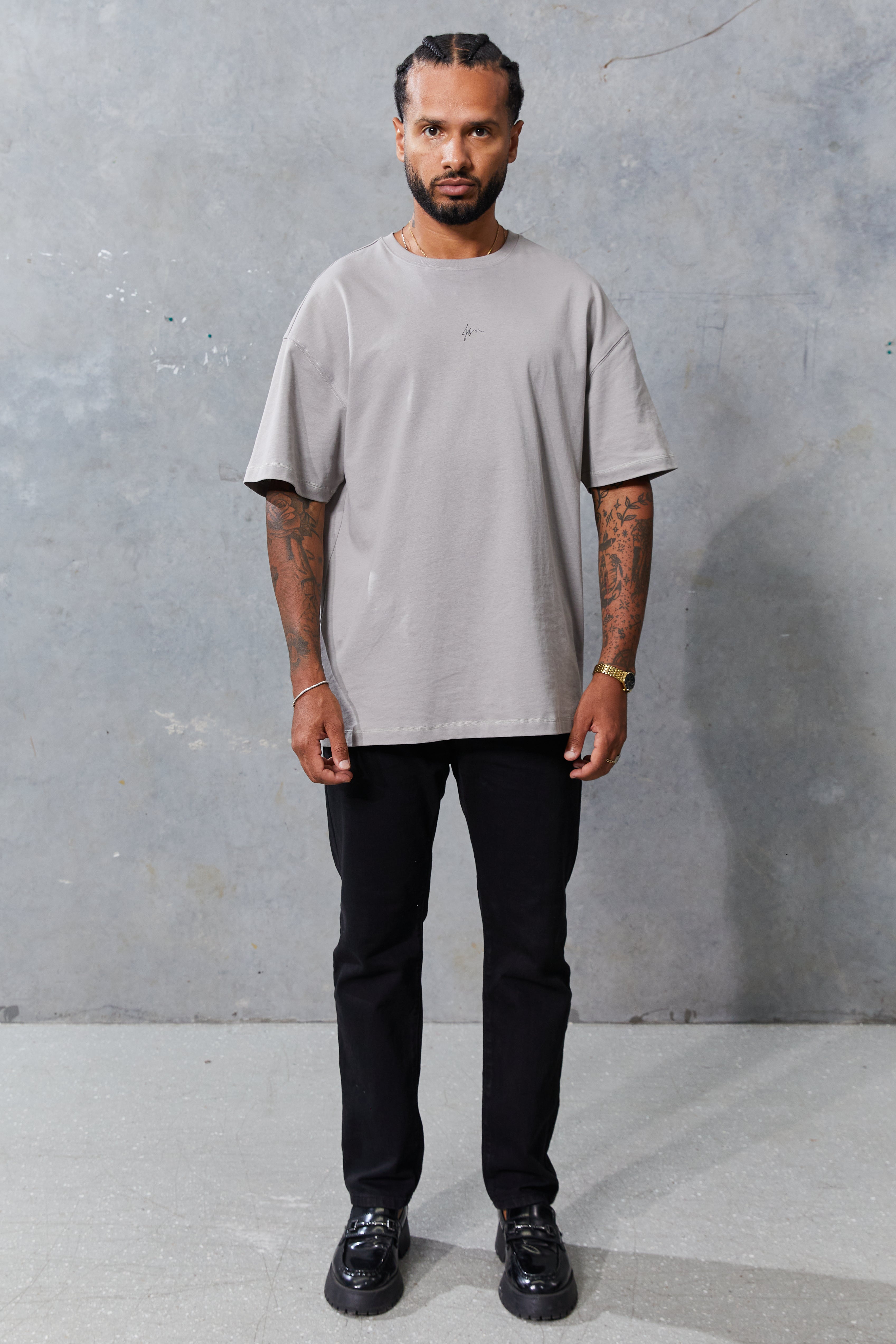 Jon Relaxed Tee Light Grey
